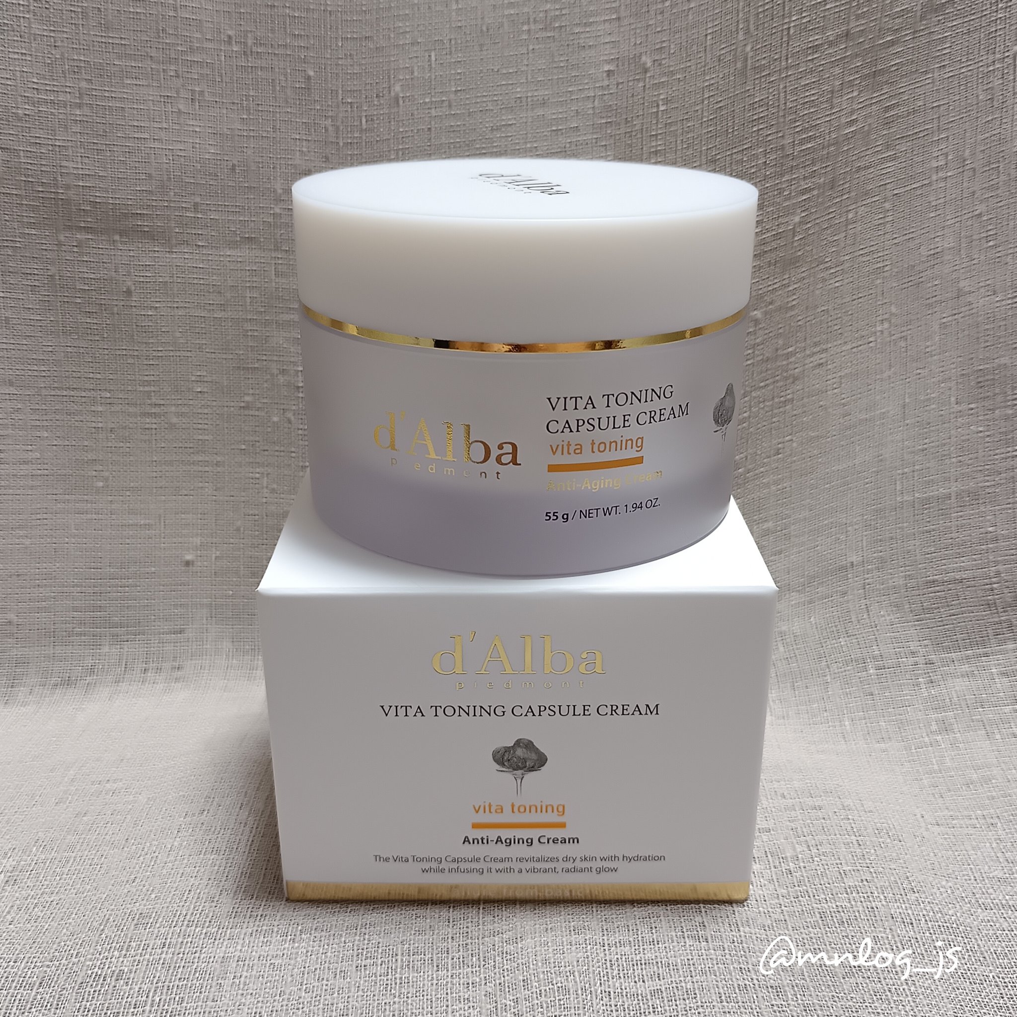 ビタトーニングカプセルクリーム/ダルバ/フェイスクリームを使ったクチコミ（1枚目）