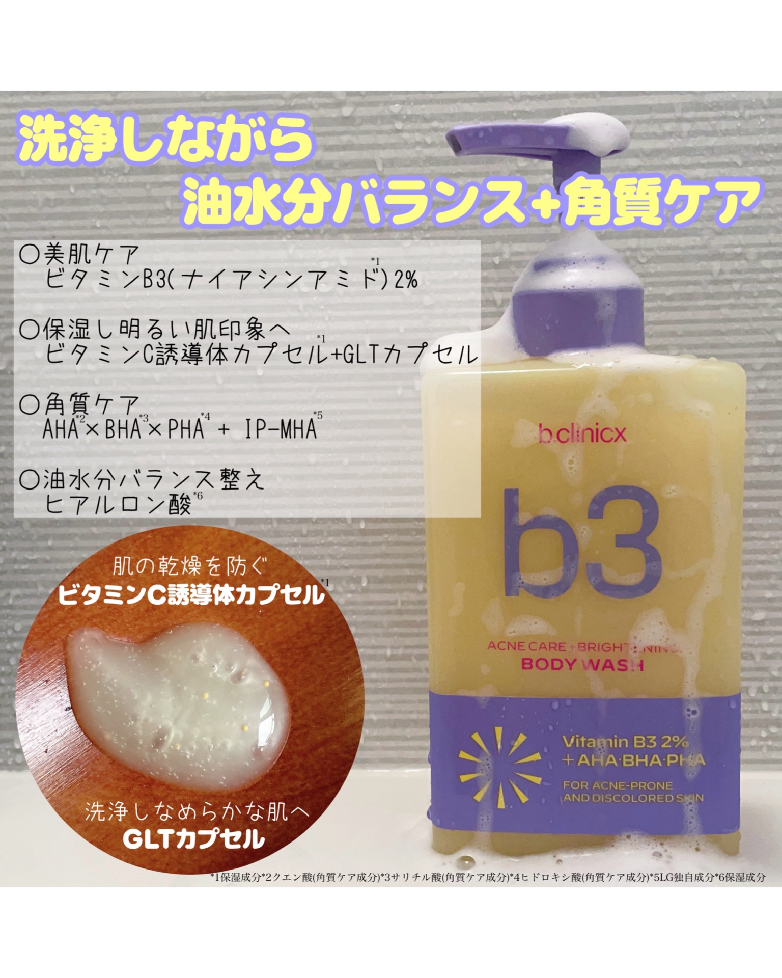 b3 2% ボディミスト/b.clinicx/ボディローションを使ったクチコミ（2枚目）