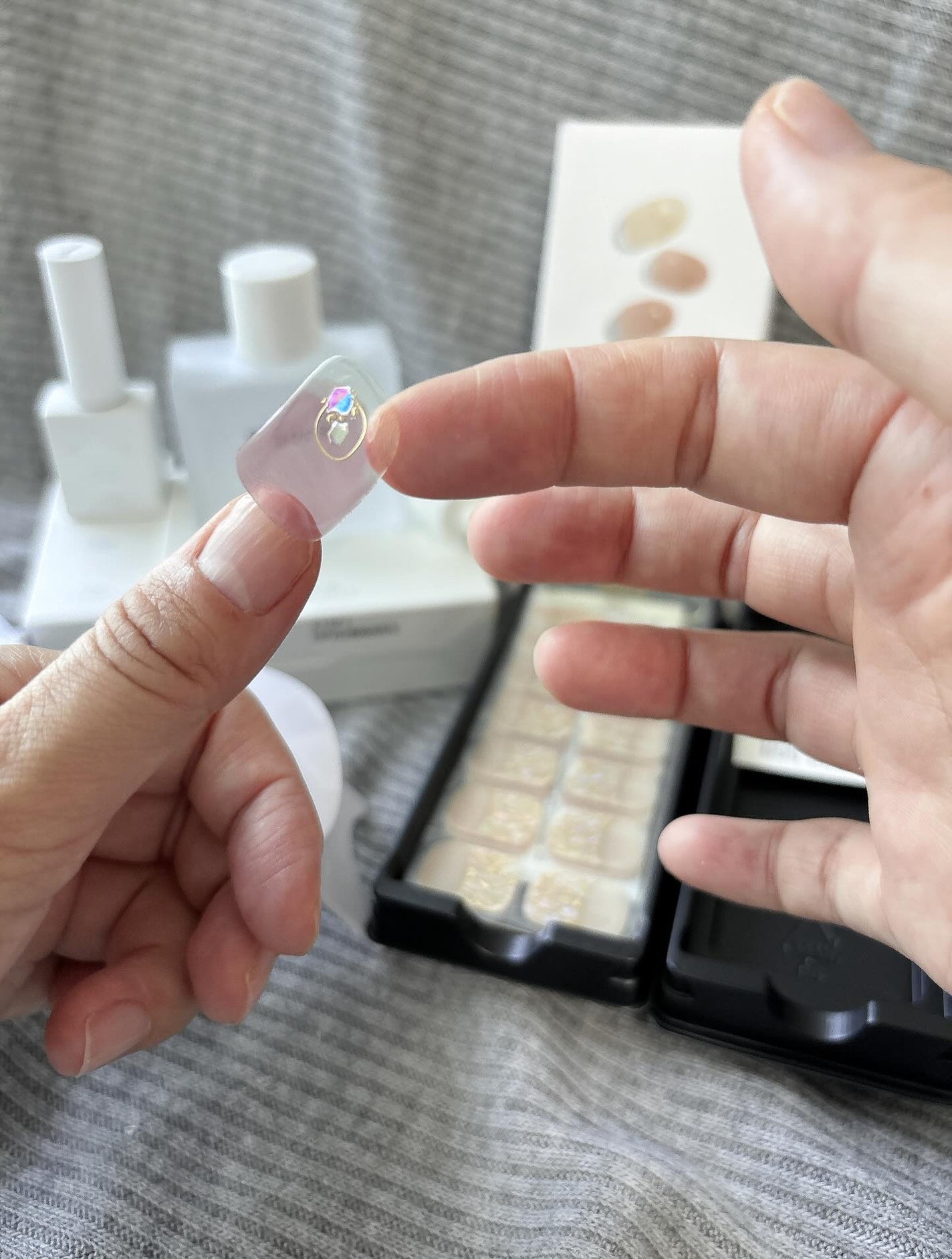 セミキュアジェルネイル(ハンド)/ohora/ネイルシールを使ったクチコミ(4枚目)