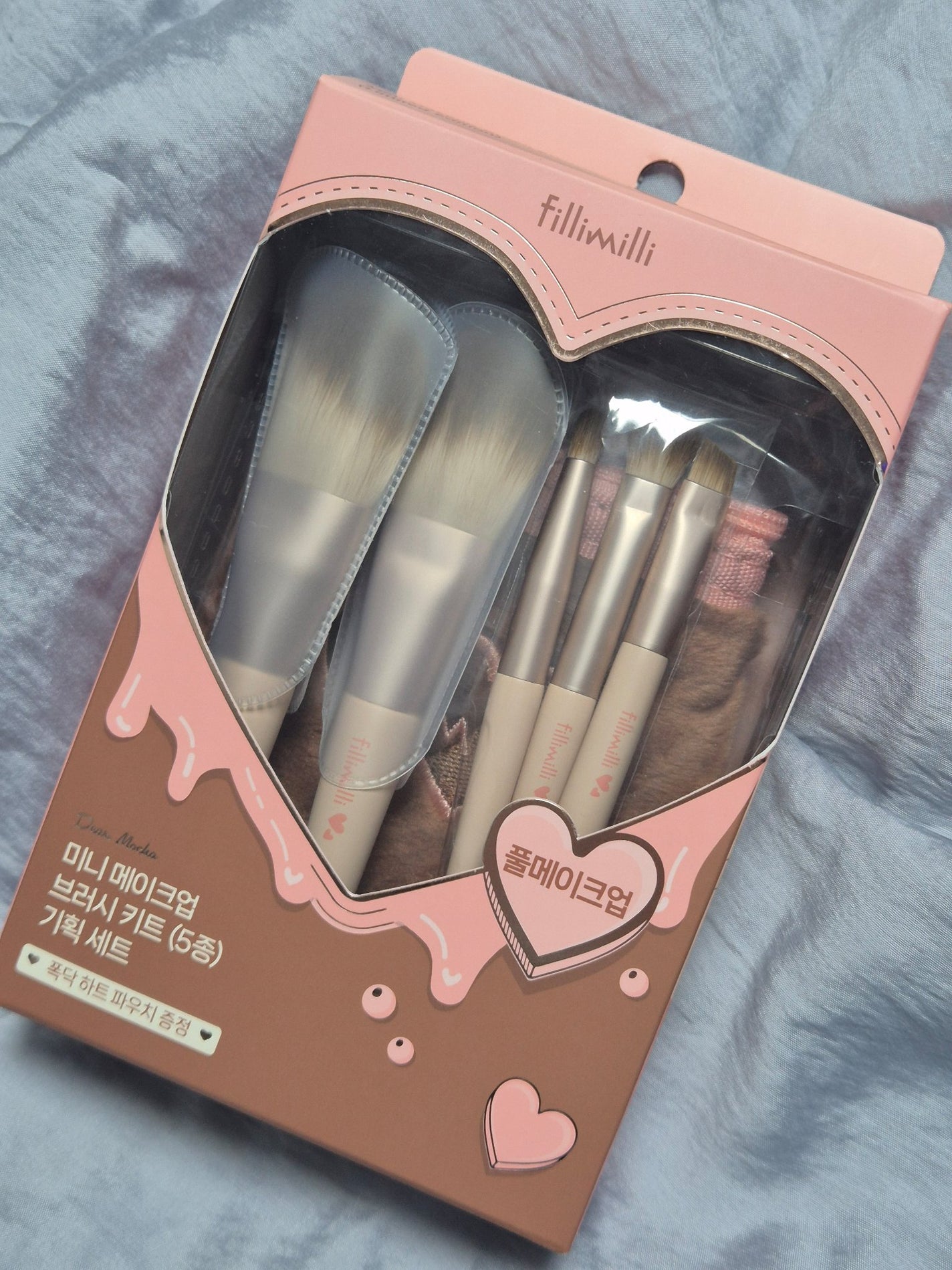MINI MAKE UP BRUSH SET /fillimilli/メイクブラシを使ったクチコミ(1枚目)