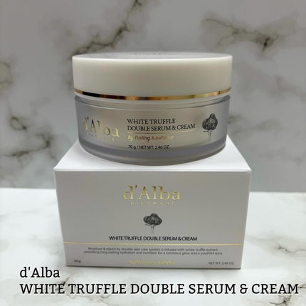 ホワイトトリュフダブルセラムアンドクリーム/ダルバ/フェイスクリームを使ったクチコミ(1枚目)