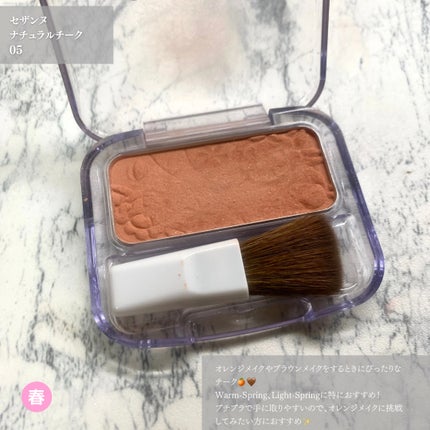 ナチュラル チークN/CEZANNE/パウダーチークを使ったクチコミ(5枚目)