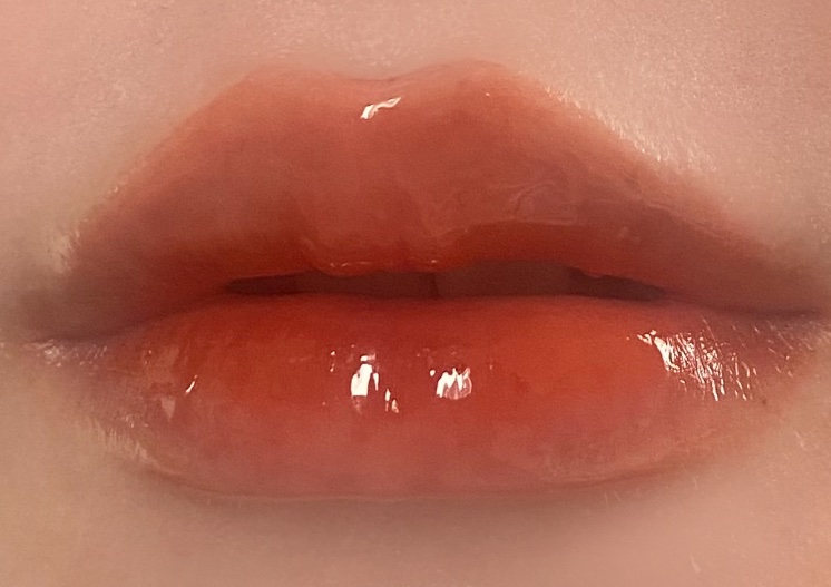 ザ ウォータリーデューティント WD6 クラッシュド パンプキン/MERZY/リップティントを使ったクチコミ（2枚目）