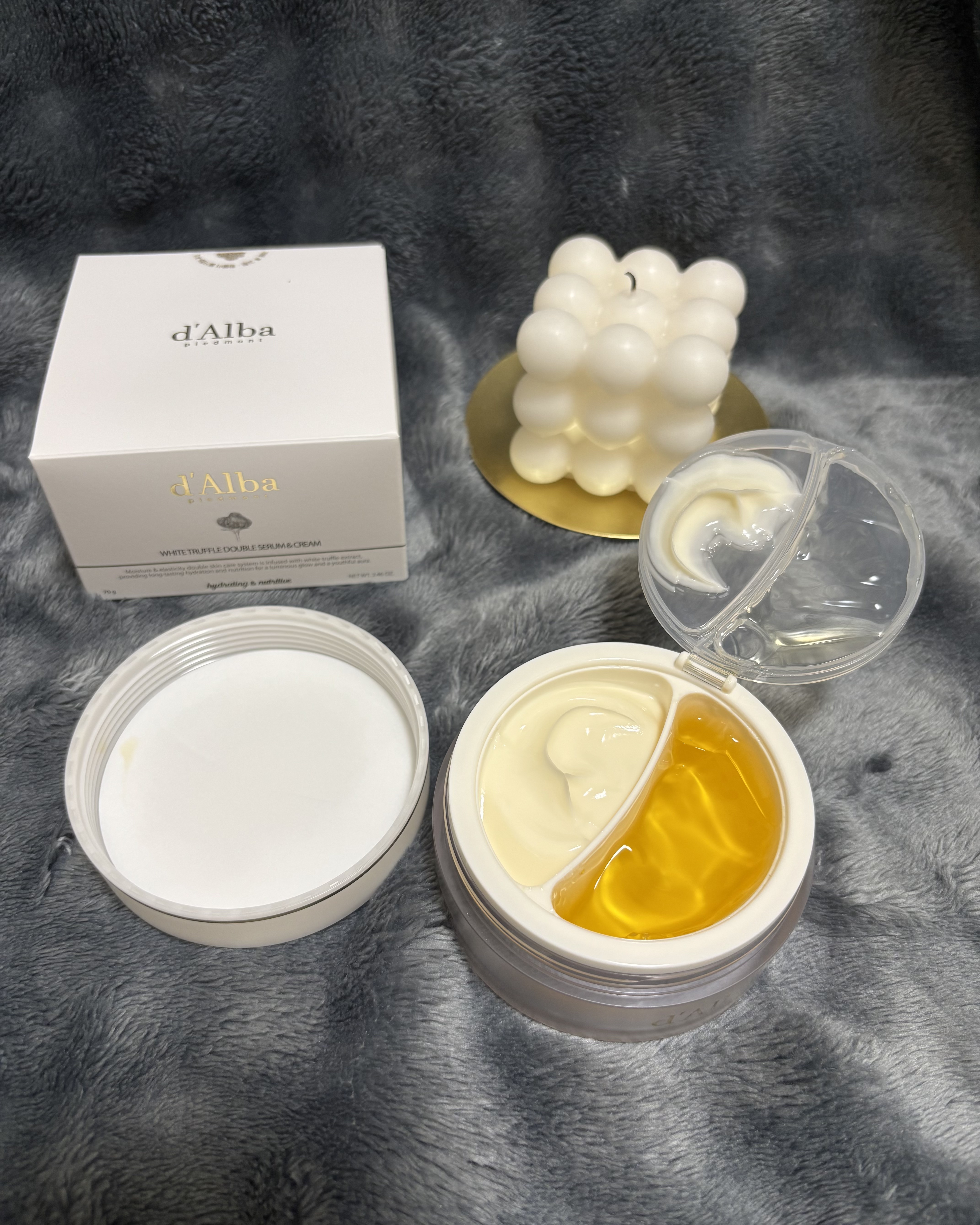 ホワイトトリュフダブルセラムアンドクリーム/ダルバ/フェイスクリームを使ったクチコミ（3枚目）