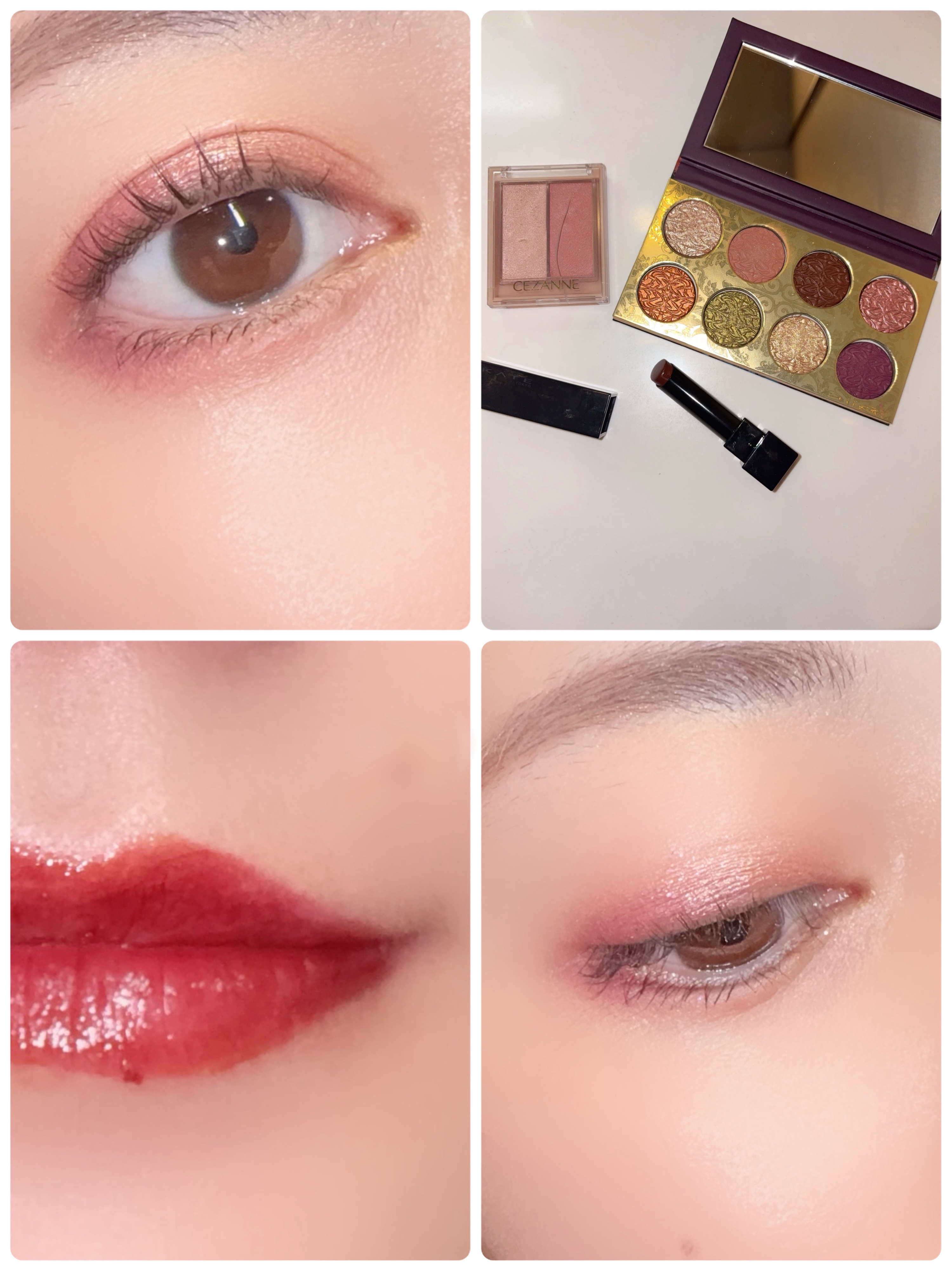 フェイスグロウカラー/CEZANNE/クリームハイライトを使ったクチコミ（1枚目）