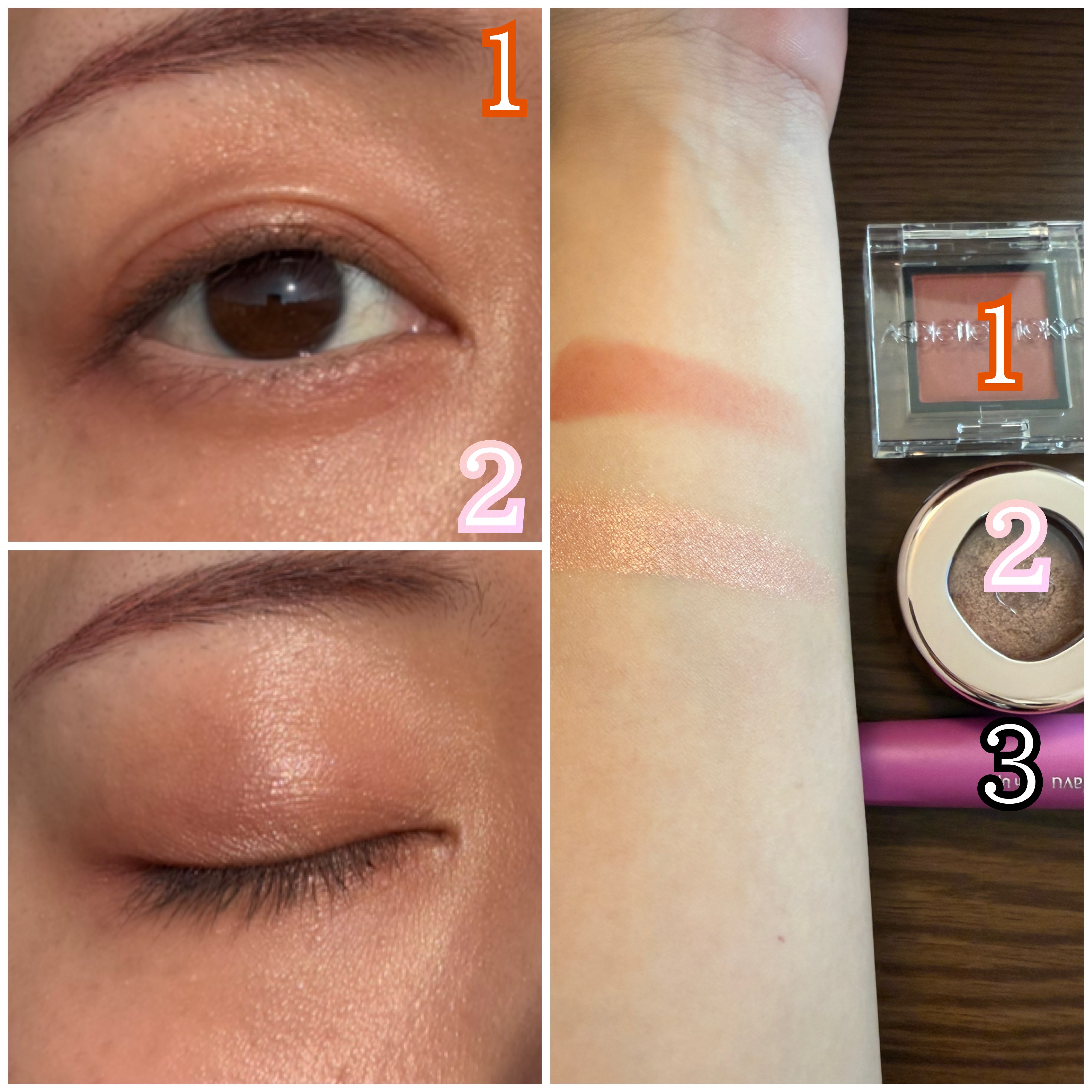 アディクション ザ アイシャドウ マット 025M Incarose/ADDICTION/単色アイシャドウを使ったクチコミ（2枚目）