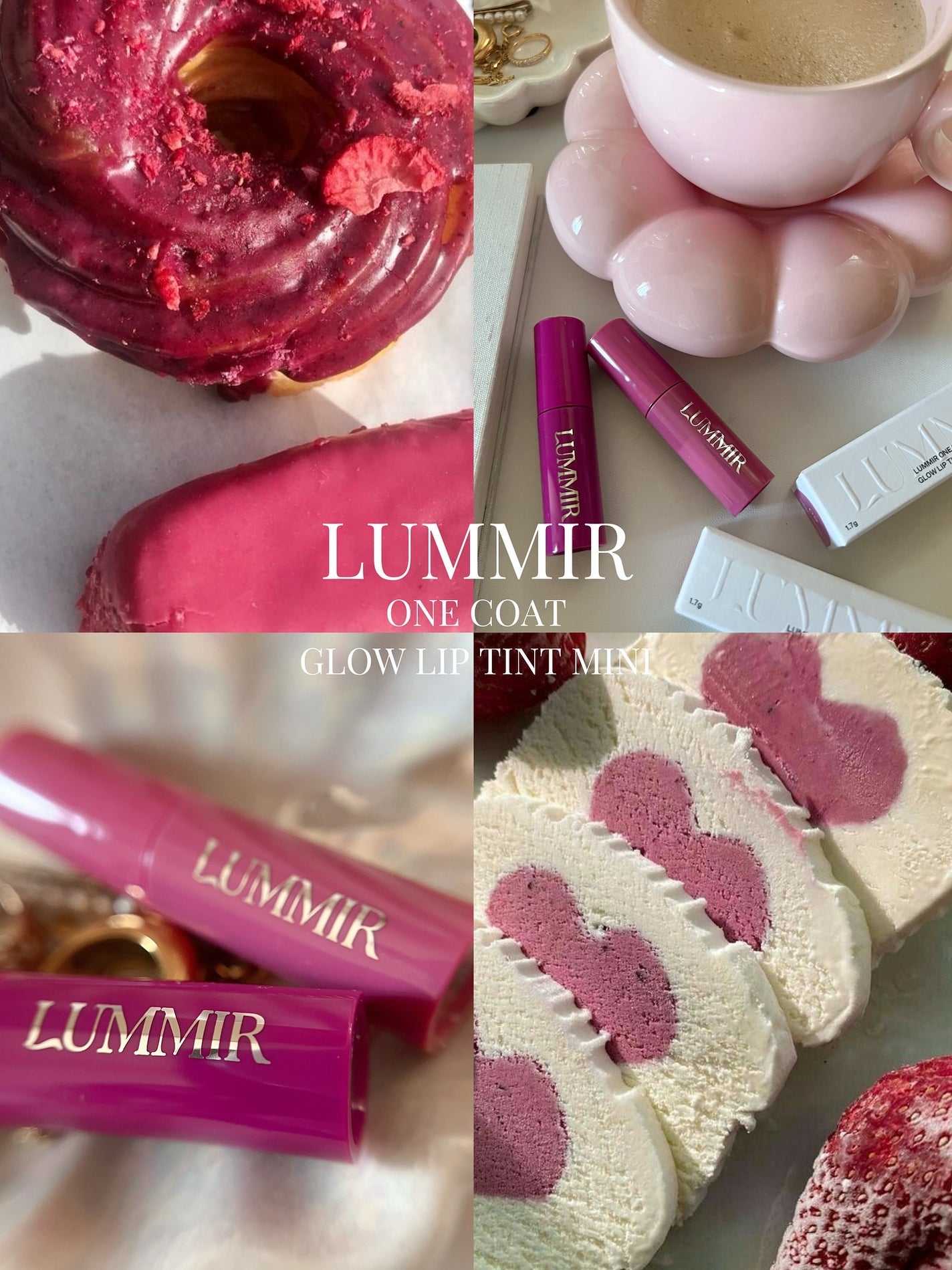 One Coat Glow Lip Tint Mini/Lummir/リップティントを使ったクチコミ(2枚目)