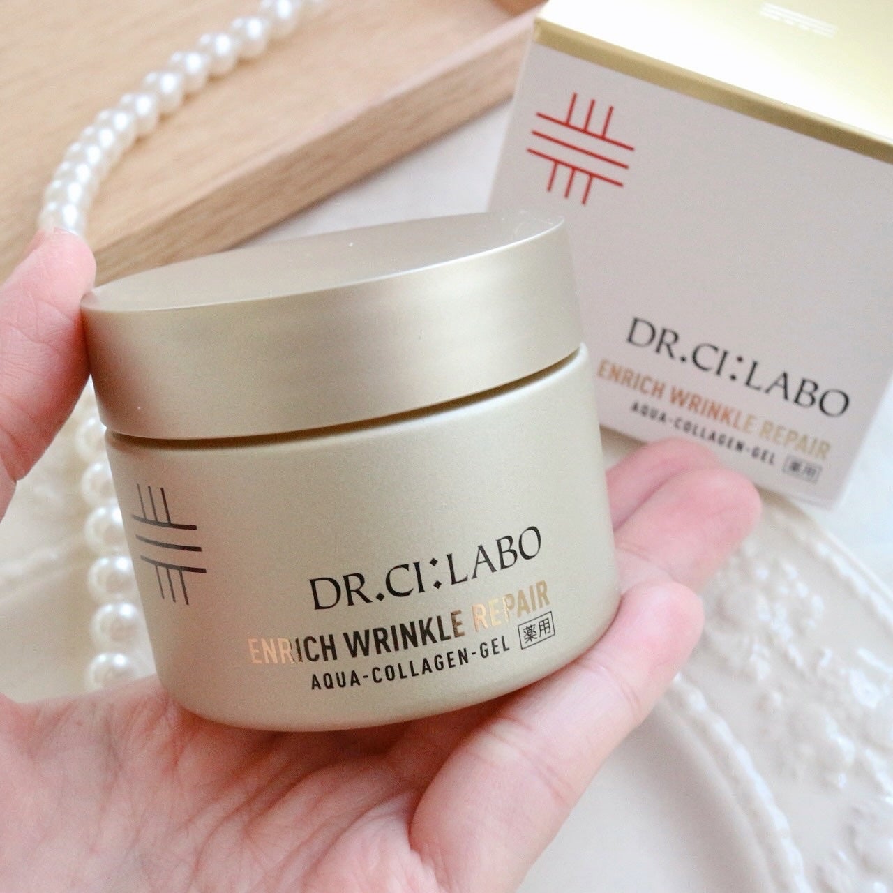薬用アクアコラーゲンゲル エンリッチリンクルリペア/ドクターシーラボⓇ/フェイスクリームを使ったクチコミ(3枚目)