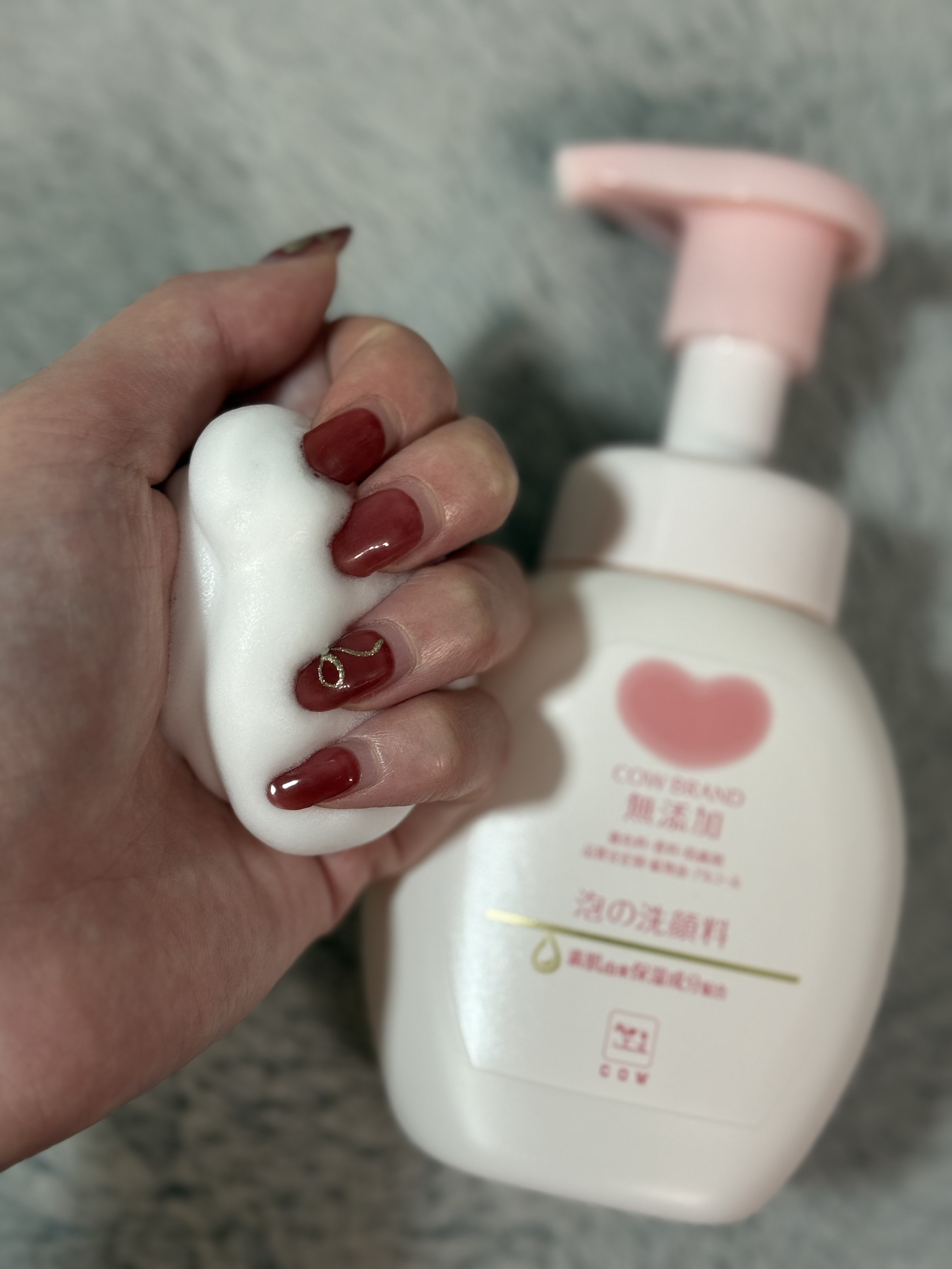 泡の洗顔料/カウブランド無添加/泡洗顔を使ったクチコミ（2枚目）