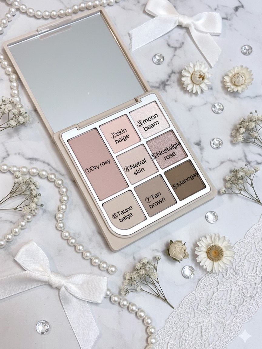 ドットオンムードアイパレット 08 ニュートラルミューズファシット/Heart Percent/アイシャドウパレットを使ったクチコミ（1枚目）