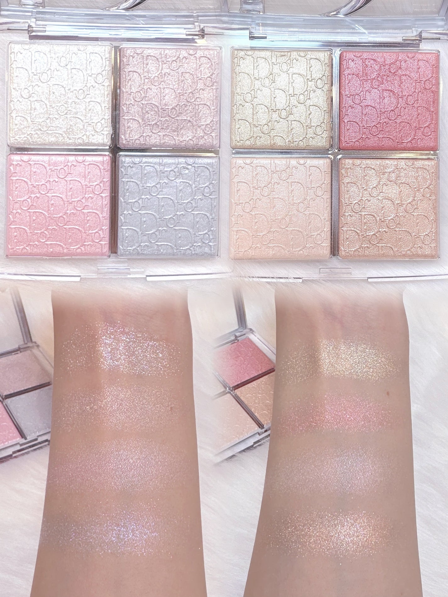 バックステージ グロウ マキシマイザー パレット/Dior/ハイライトを使ったクチコミ(4枚目)