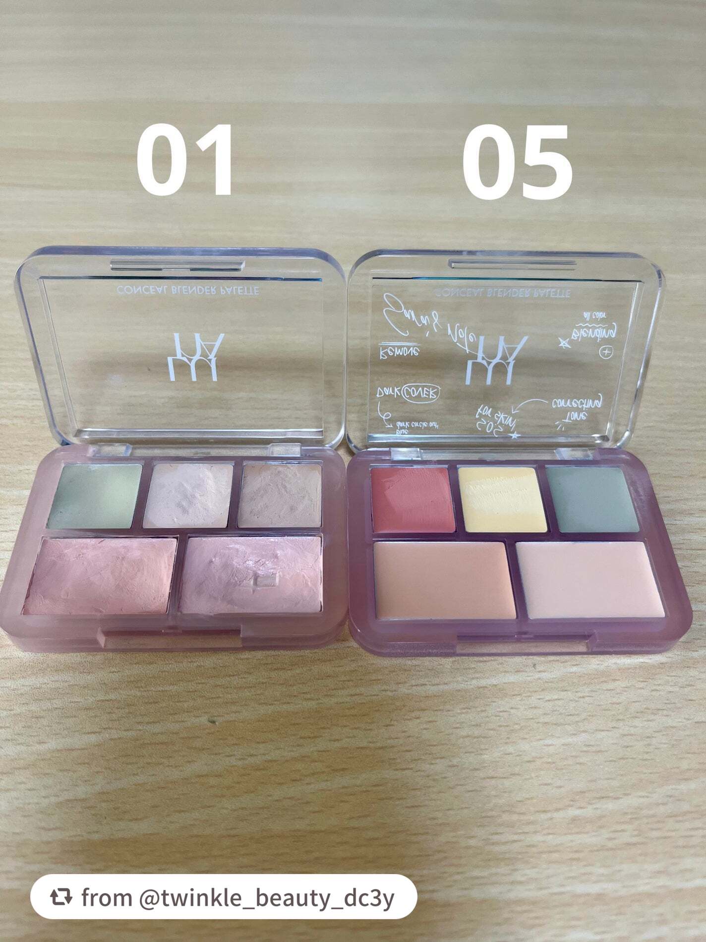 コンシールブレンダーパレット/LUNA/パレットコンシーラーを使ったクチコミ(4枚目)