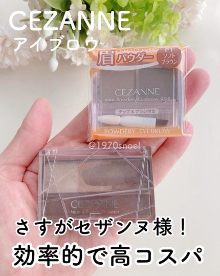 パウダリーアイブロウ/CEZANNE/パウダーアイブロウを使ったクチコミ(1枚目)
