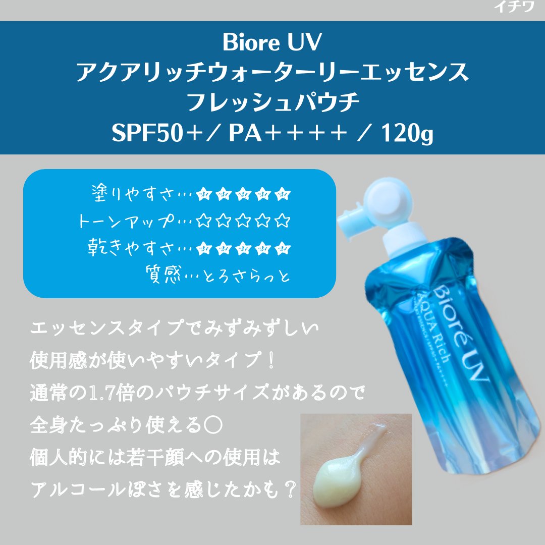 ビオレUV アクアリッチ アクアプロテクトローション(水層パック)/ビオレ/日焼け止めローションを使ったクチコミ（3枚目）