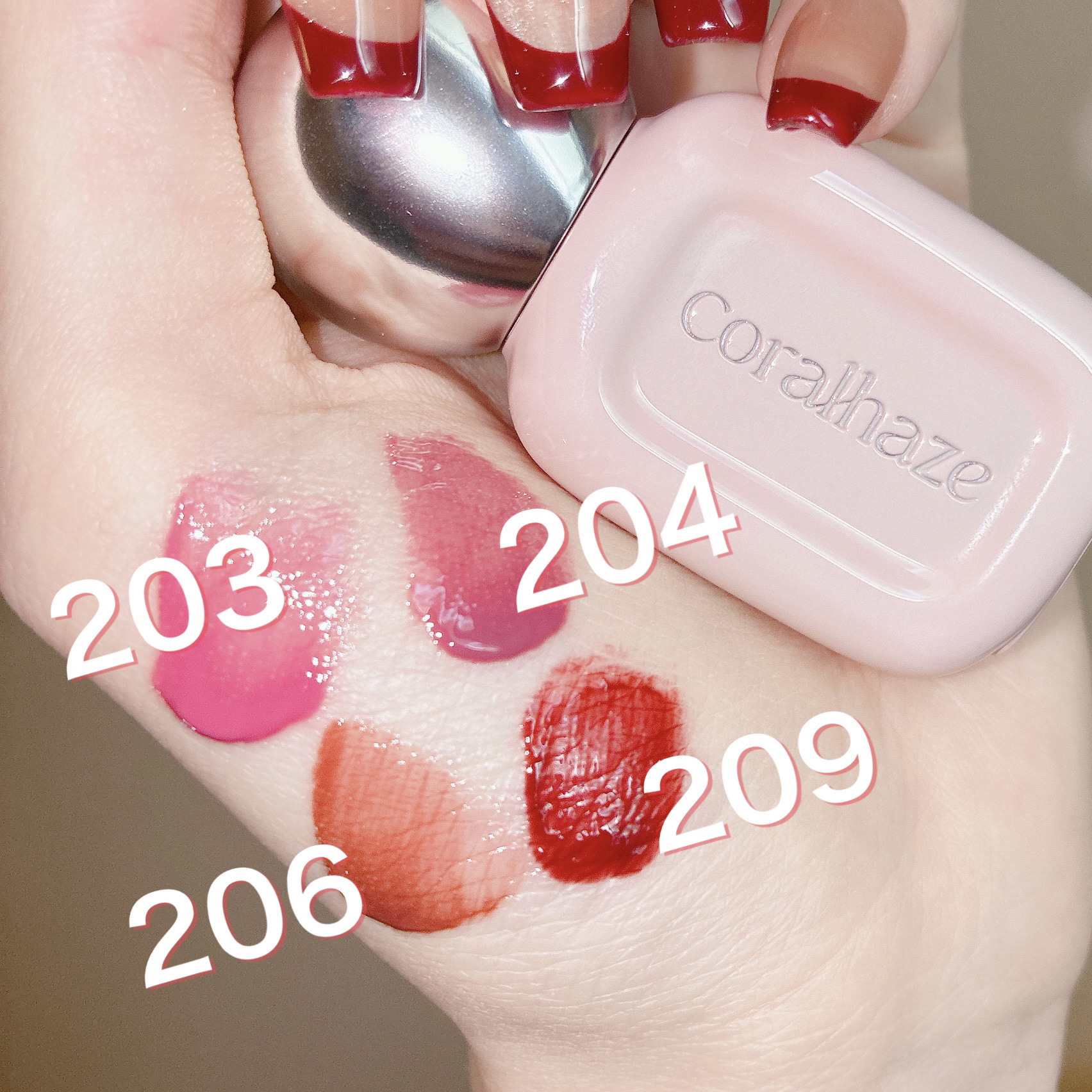 デュー ドロップ ティント/Coralhaze/リップティントを使ったクチコミ（2枚目）