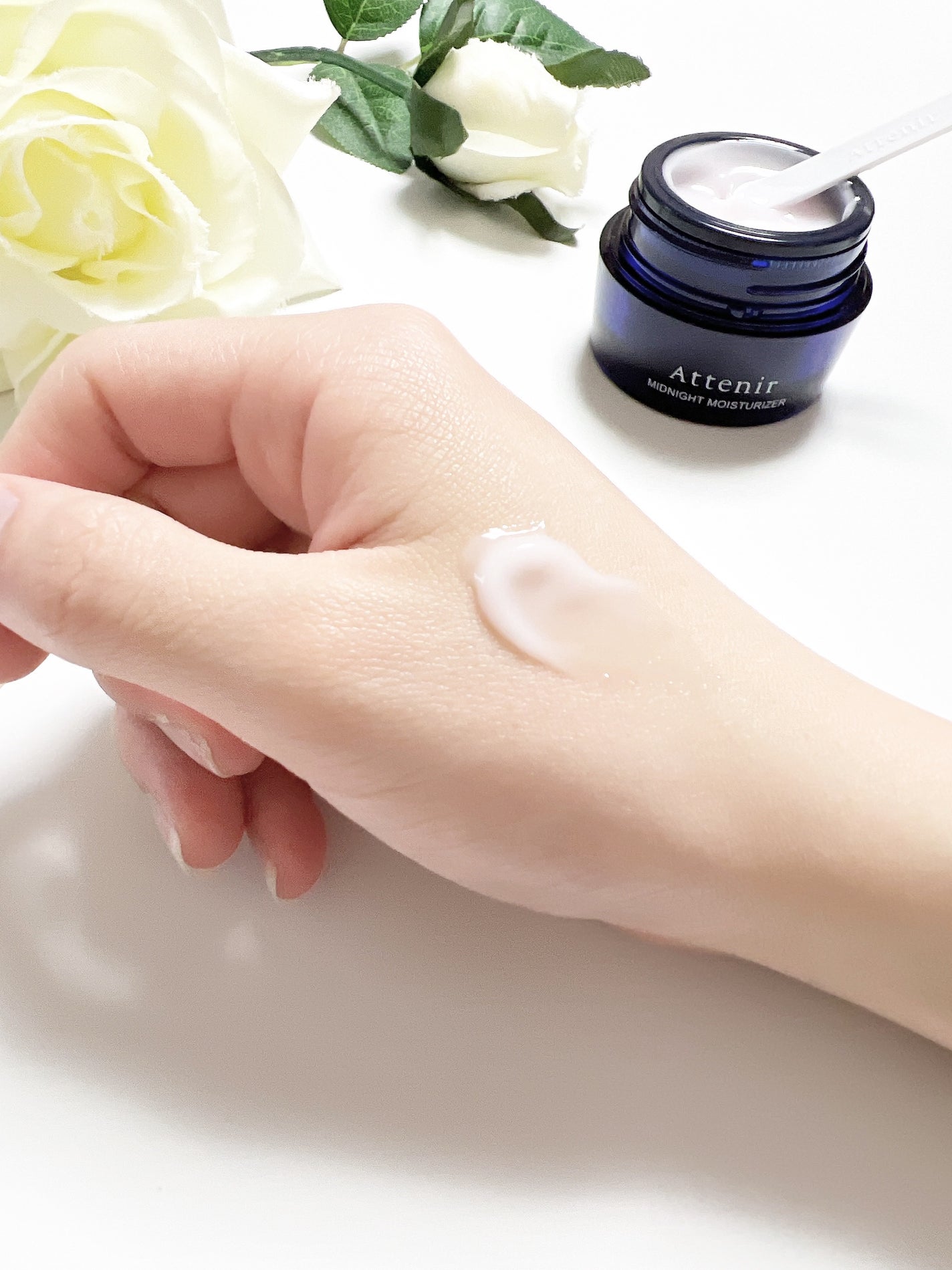 アテニア ミッドナイトモイスチャライザー/アテニア/フェイスクリームを使ったクチコミ(3枚目)
