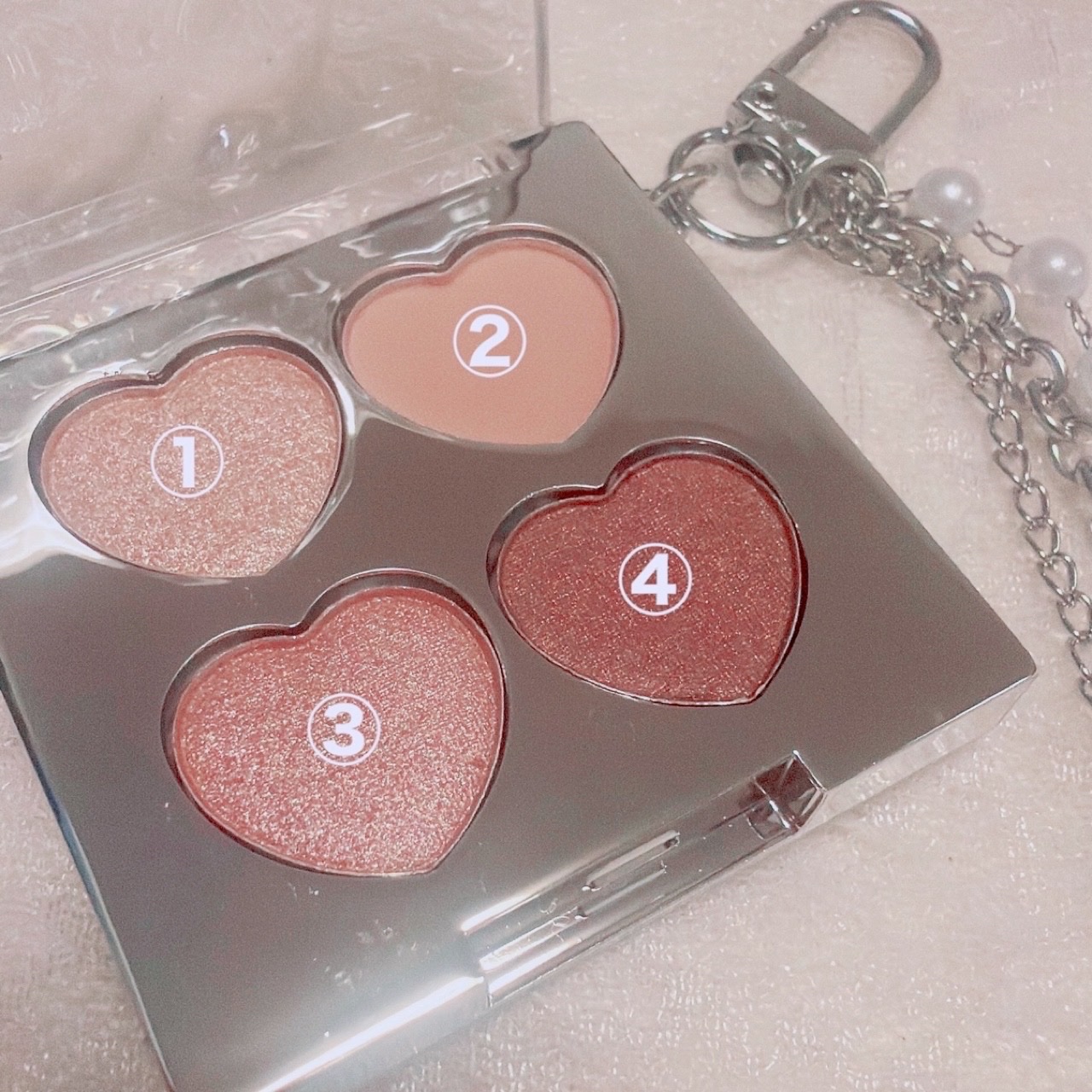 ミニアイシャドウパレット/and us/アイシャドウパレットを使ったクチコミ（2枚目）