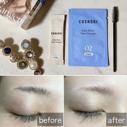 イージーブロウトーンチェンジャー/COSNORI/その他アイブロウを使ったクチコミ(4枚目)