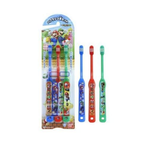 バンダイ こどもハブラシ 3本セット スーパーマリオ