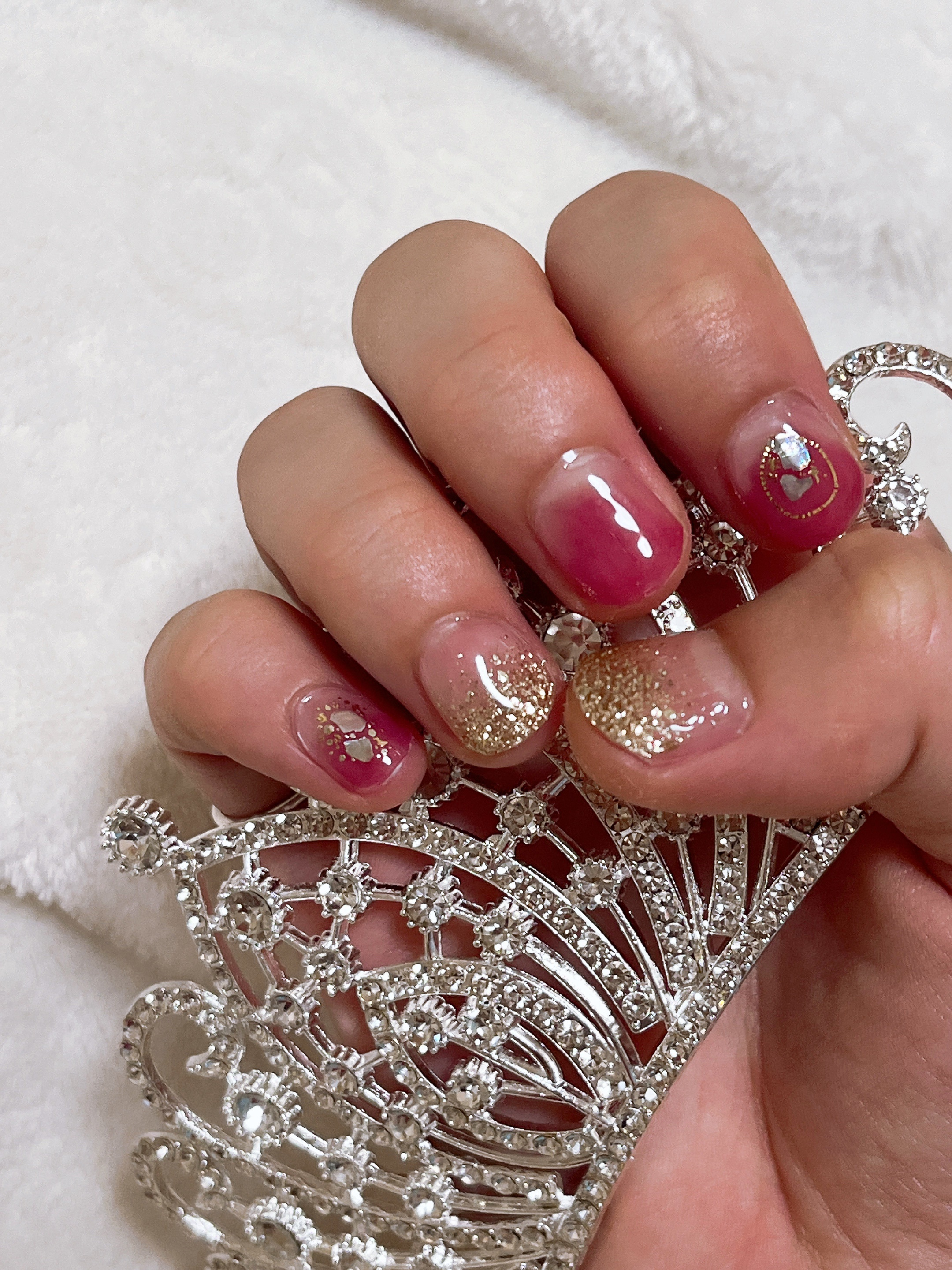 セミキュアジェルネイル（ハンド）/ohora/ネイルシールを使ったクチコミ（1枚目）