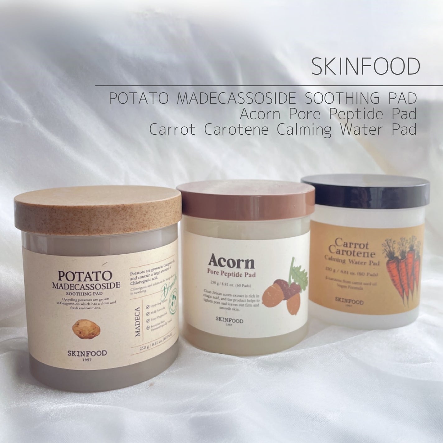 キャロットカロテン カーミングウォーターパッド/SKINFOOD/トナーパッドを使ったクチコミ(1枚目)