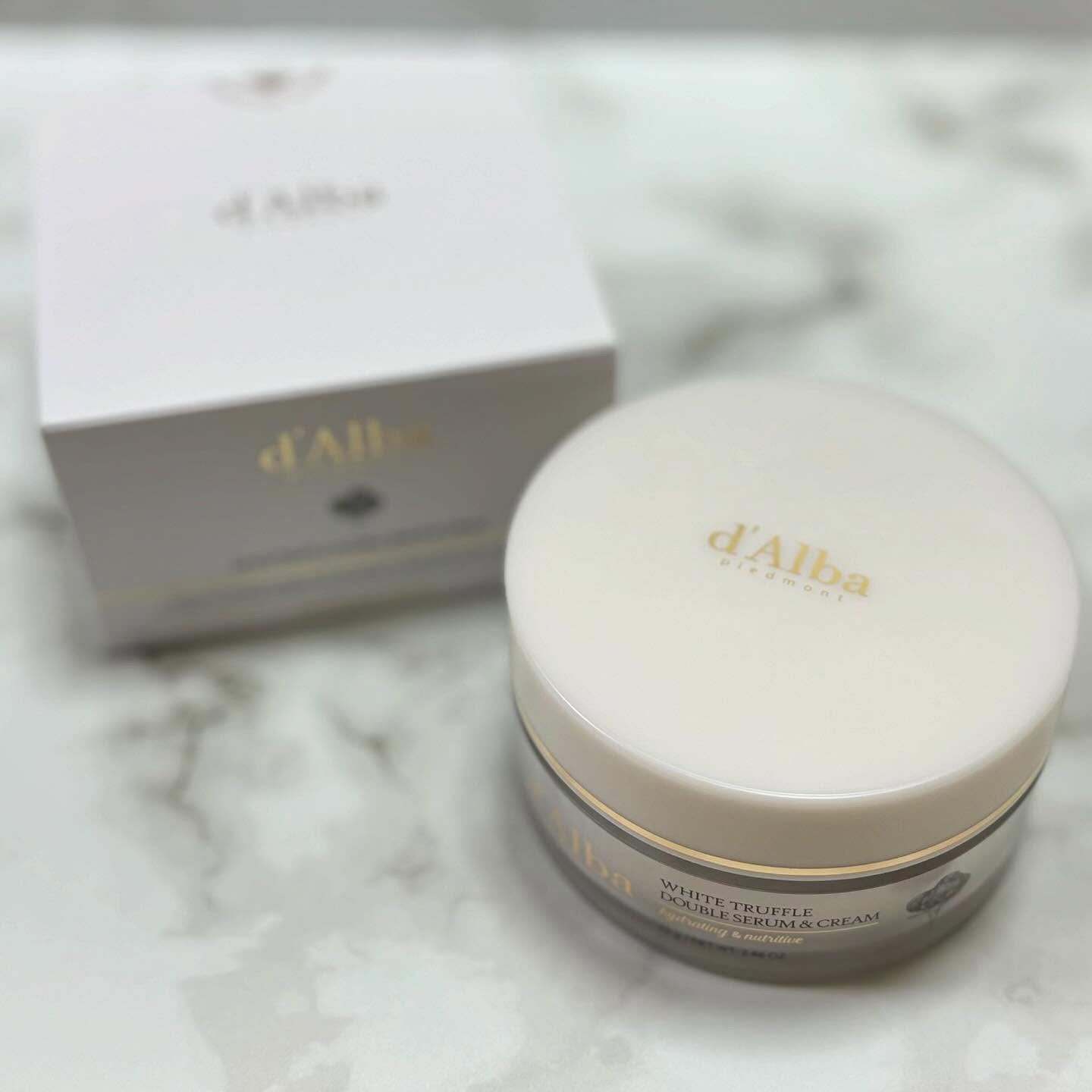 ホワイトトリュフダブルセラムアンドクリーム/ダルバ/フェイスクリームを使ったクチコミ（2枚目）