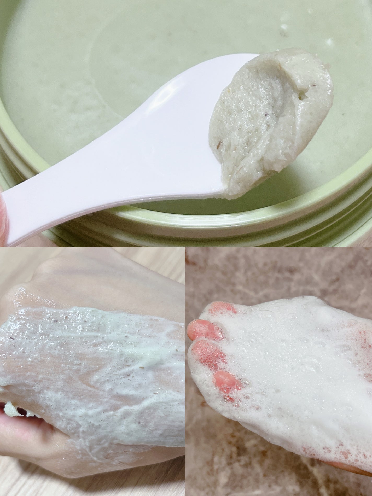 プレミアムもちソープ「グリーンアルティザン」/アレンシア/その他洗顔料を使ったクチコミ(3枚目)