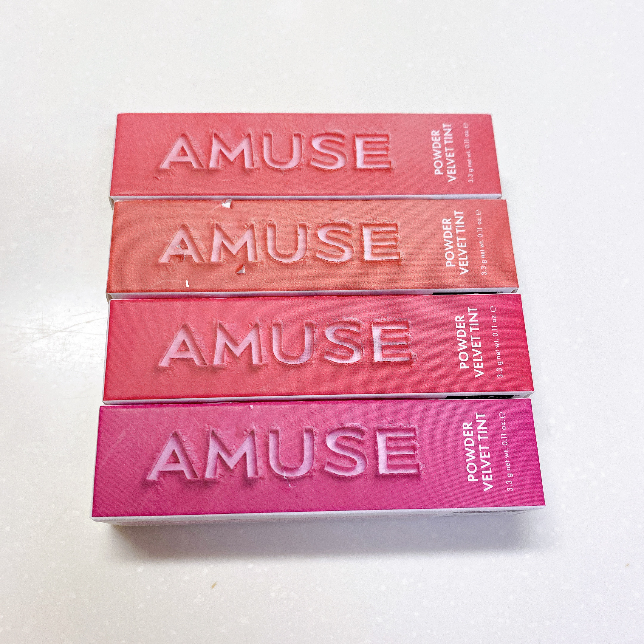 パウダーベルベットティント/AMUSE/リップティントを使ったクチコミ（1枚目）