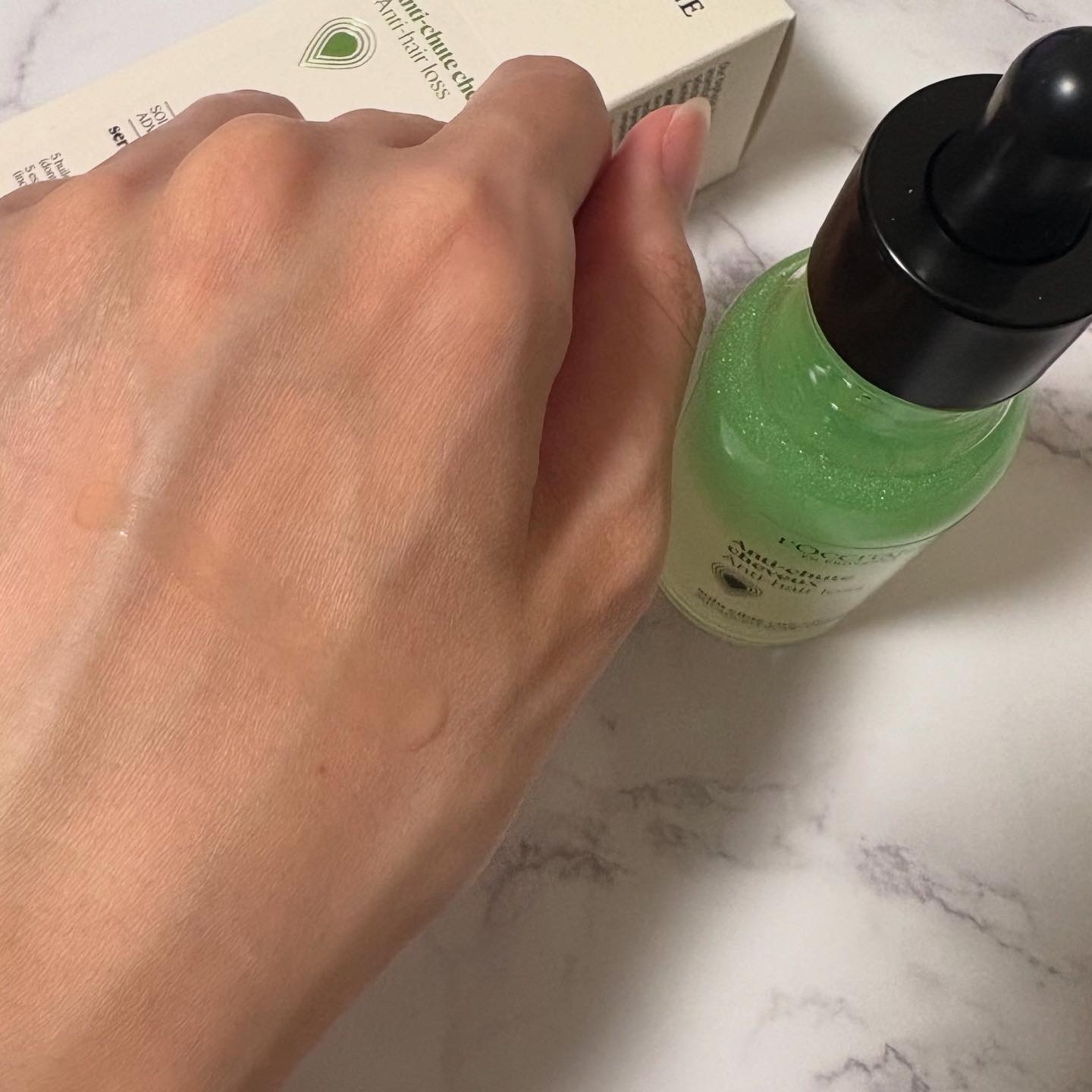 薬用 メディカル アンチヘアロスセラム 50mL/L'OCCITANE/頭皮ローションを使ったクチコミ（3枚目）