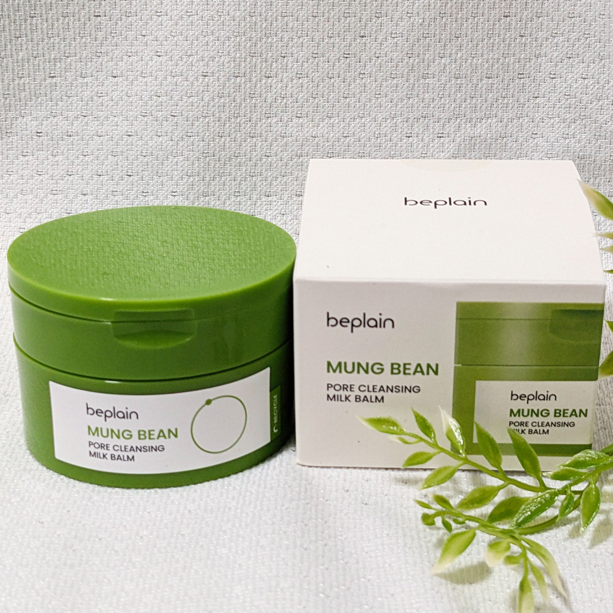 緑豆毛穴クレンジングミルクバーム/beplain/クレンジングバームを使ったクチコミ（1枚目）