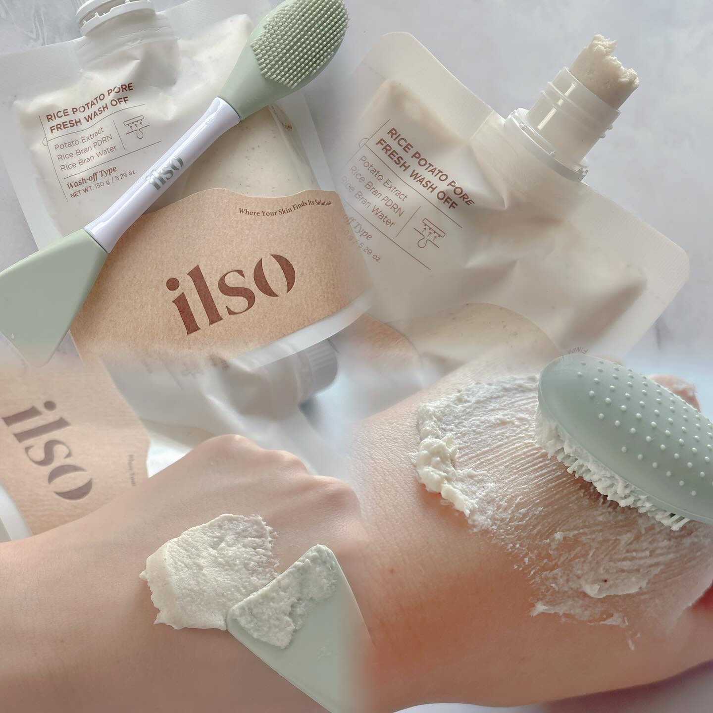 ライスポテトポアフレッシュウォッシュオフ/ilso/洗い流すパック・マスクを使ったクチコミ（2枚目）