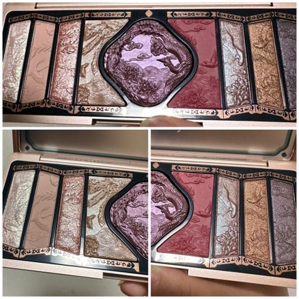 牡丹鏤月浮雕 百鳥朝鳳/花西子/アイシャドウパレットを使ったクチコミ(4枚目)