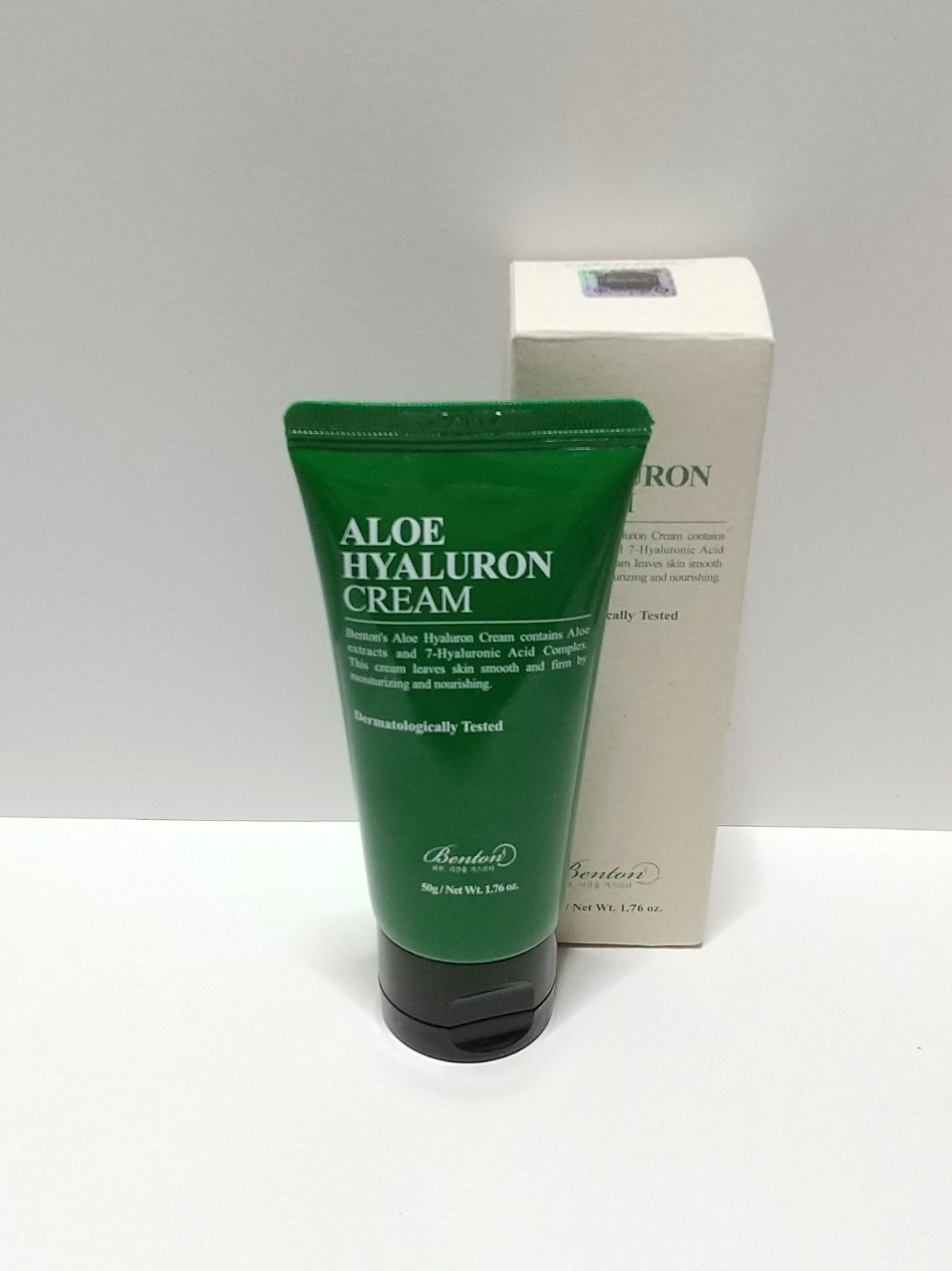 アロエヒアルロンクリーム 50g/BENTON/フェイスクリームを使ったクチコミ（1枚目）