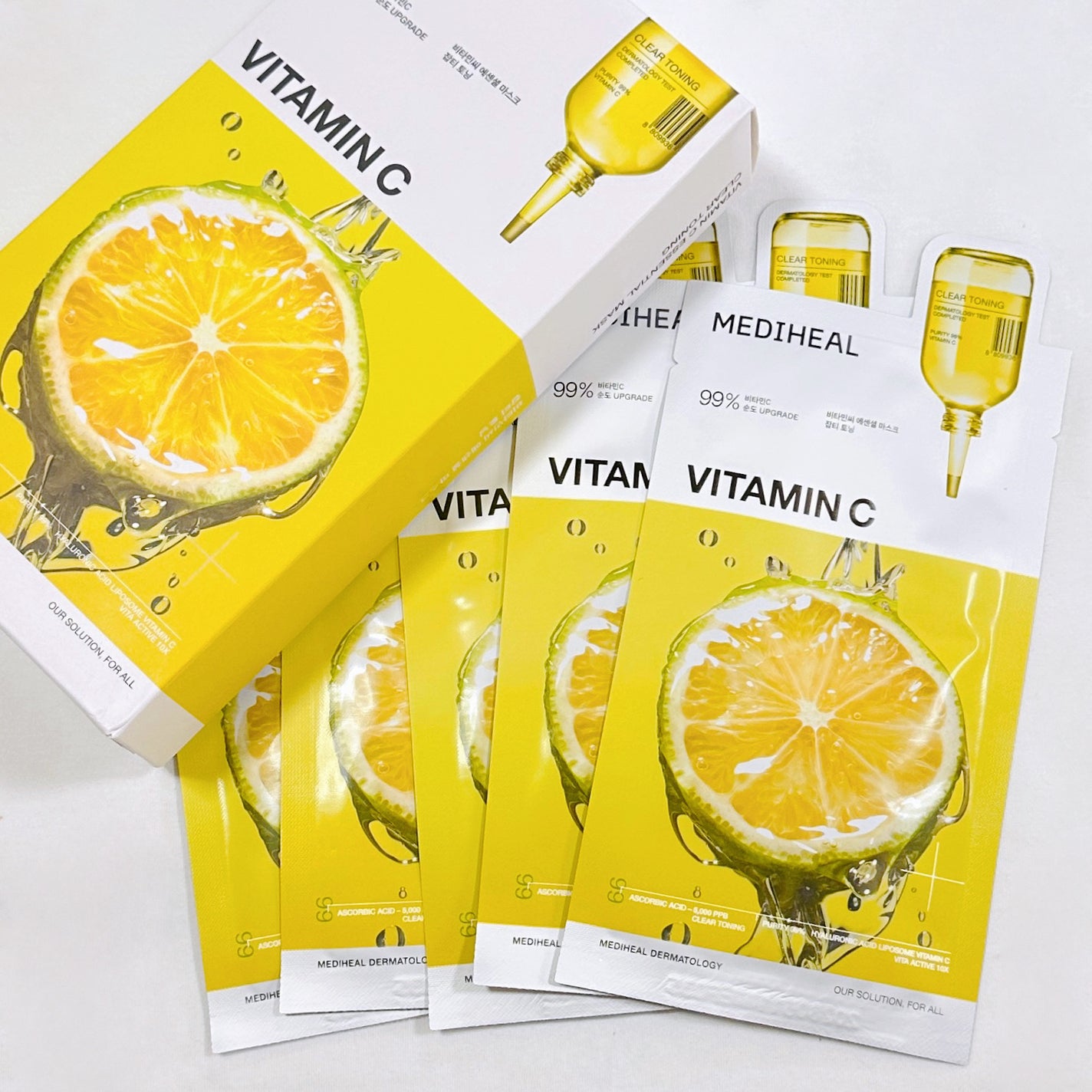 ビタミンC エッセンシャルマスククリアトーニング/MEDIHEAL/シートマスク・パックを使ったクチコミ(2枚目)