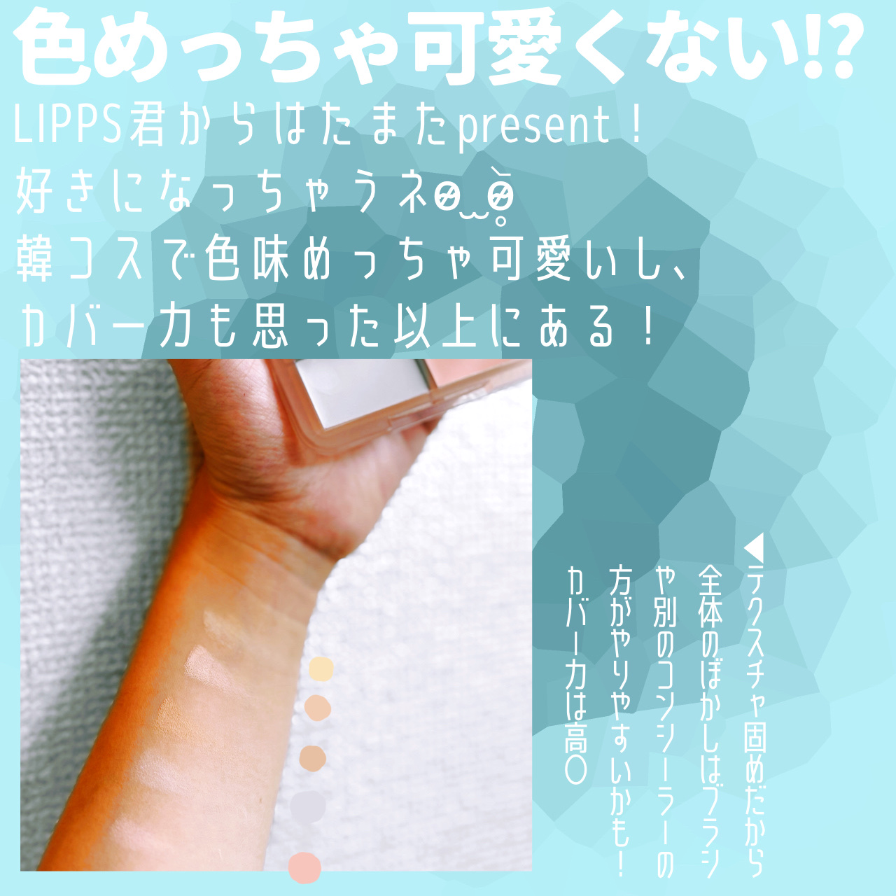 コンシールブレンダーパレット/LUNA/パレットコンシーラーを使ったクチコミ（2枚目）