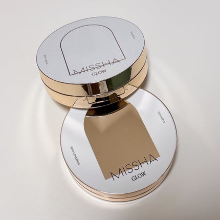 グロウ クッション〈カバータイプ〉 No.21N 明るい肌色/MISSHA/クッションファンデーションを使ったクチコミ(2枚目)