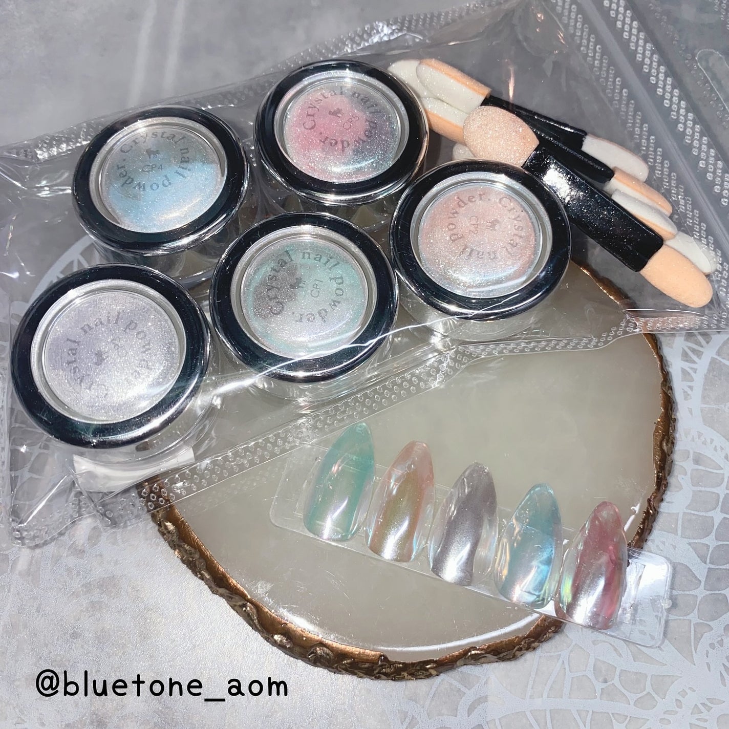 クリスタルネイルパウダー/WSPT JAPAN/ネイル用品を使ったクチコミ(7枚目)