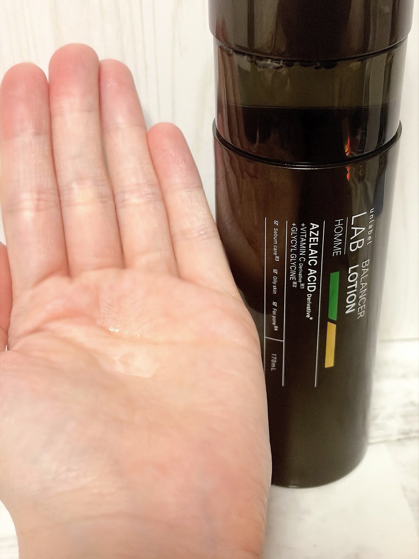 アンレーベル ラボ オム AZ バランサー ローション/unlabel/化粧水を使ったクチコミ(3枚目)