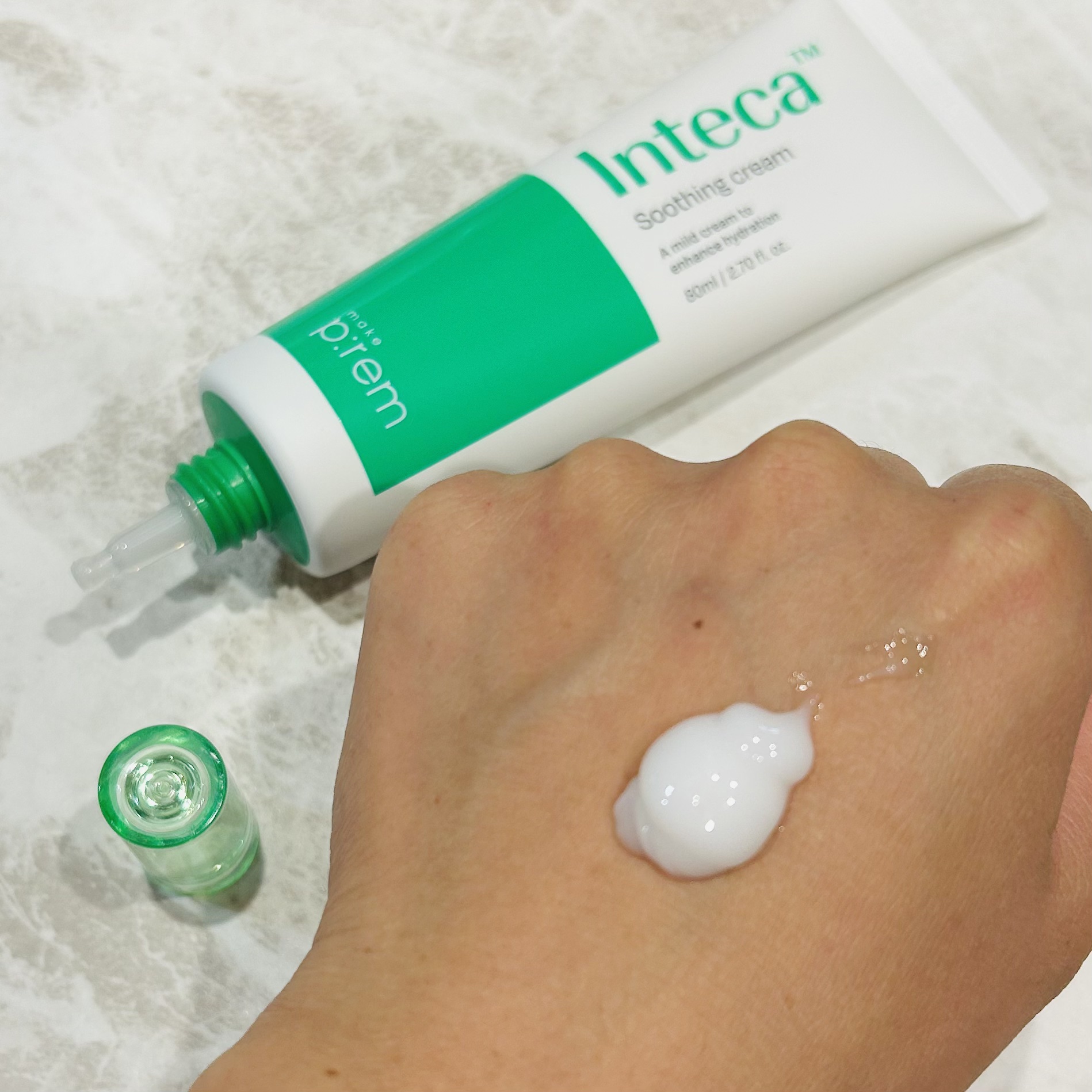 インテカ スージングクリーム/make prem/フェイスクリームを使ったクチコミ（2枚目）