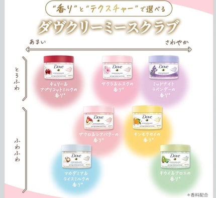 ダヴ ふわとろ クリーミースクラブ ザクロ&シアバター 225ml/ダヴ/ボディスクラブの画像