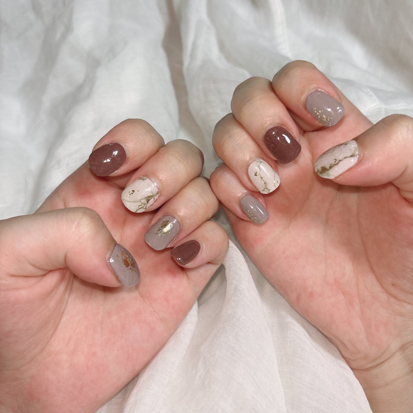 セミキュアジェルネイル(ハンド)/ohora/ネイルシールを使ったクチコミ(6枚目)