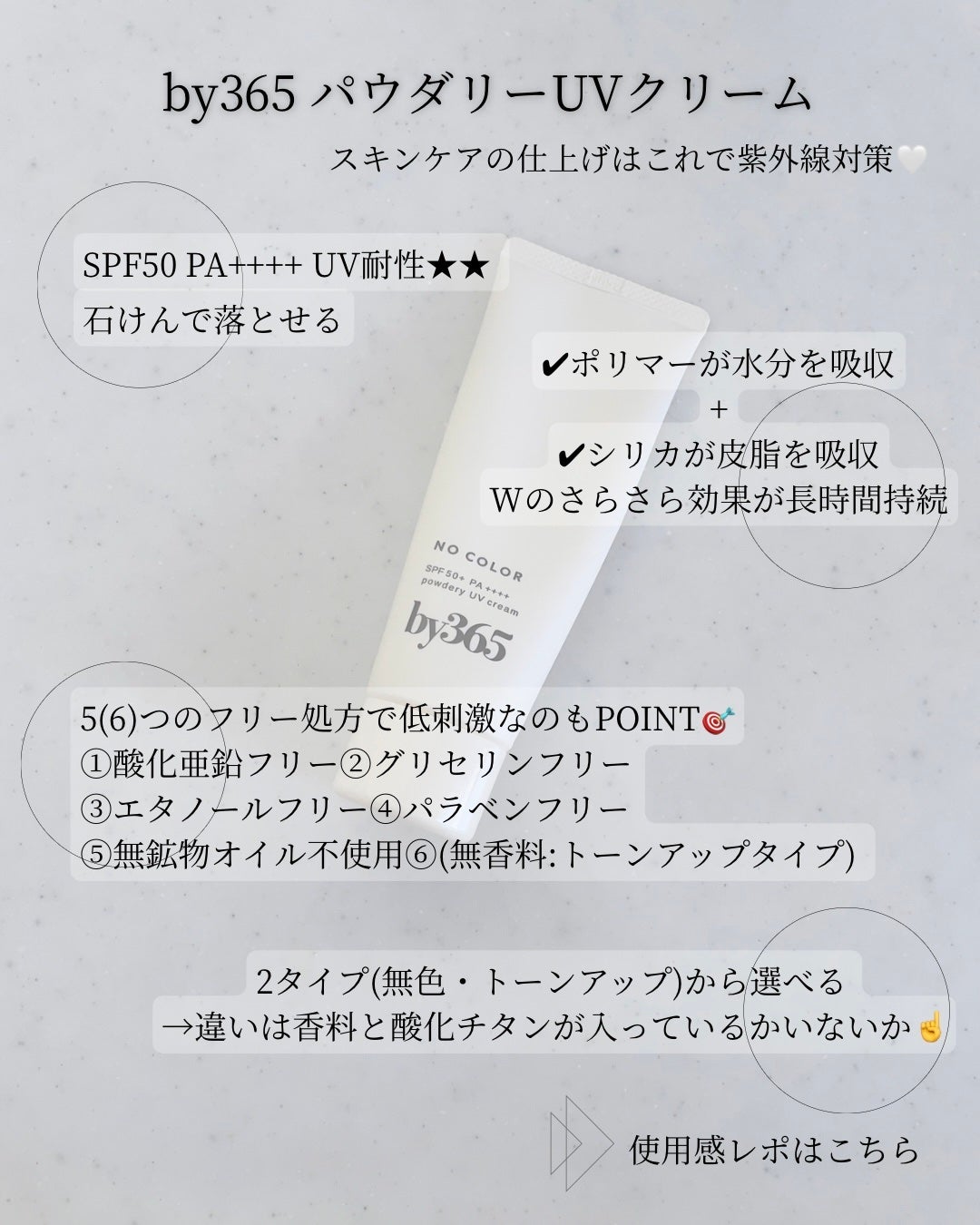by365 パウダリーUVクリーム/ナリスアップ/日焼け止めクリームを使ったクチコミ(1枚目)
