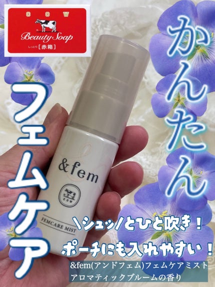 アンドフェム フェムケアミスト/&fem/デリケートゾーンケアを使ったクチコミ(1枚目)