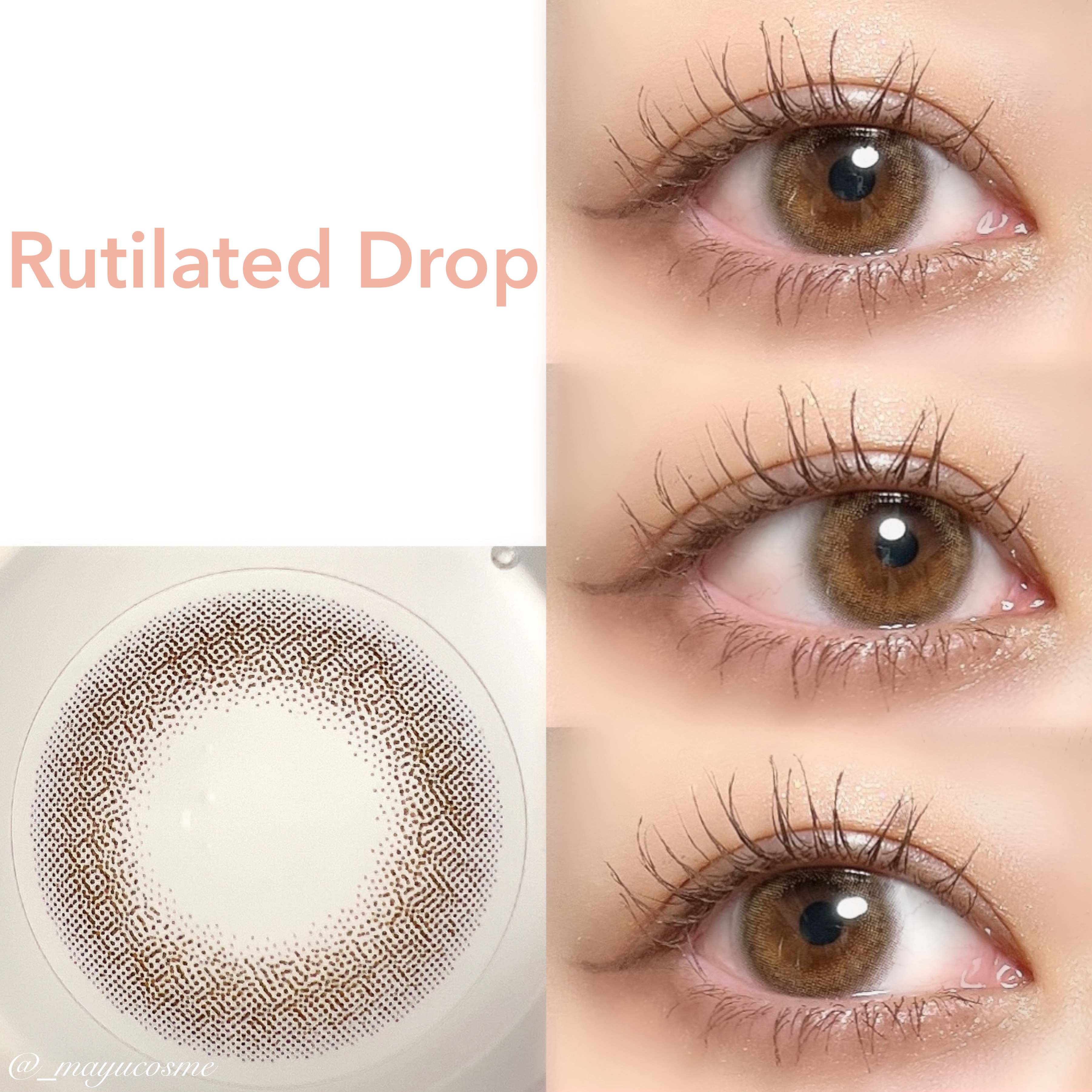 TOPARDS 1day ルチルドロップ/TOPARDS/ワンデー（１DAY）カラコンを使ったクチコミ（2枚目）