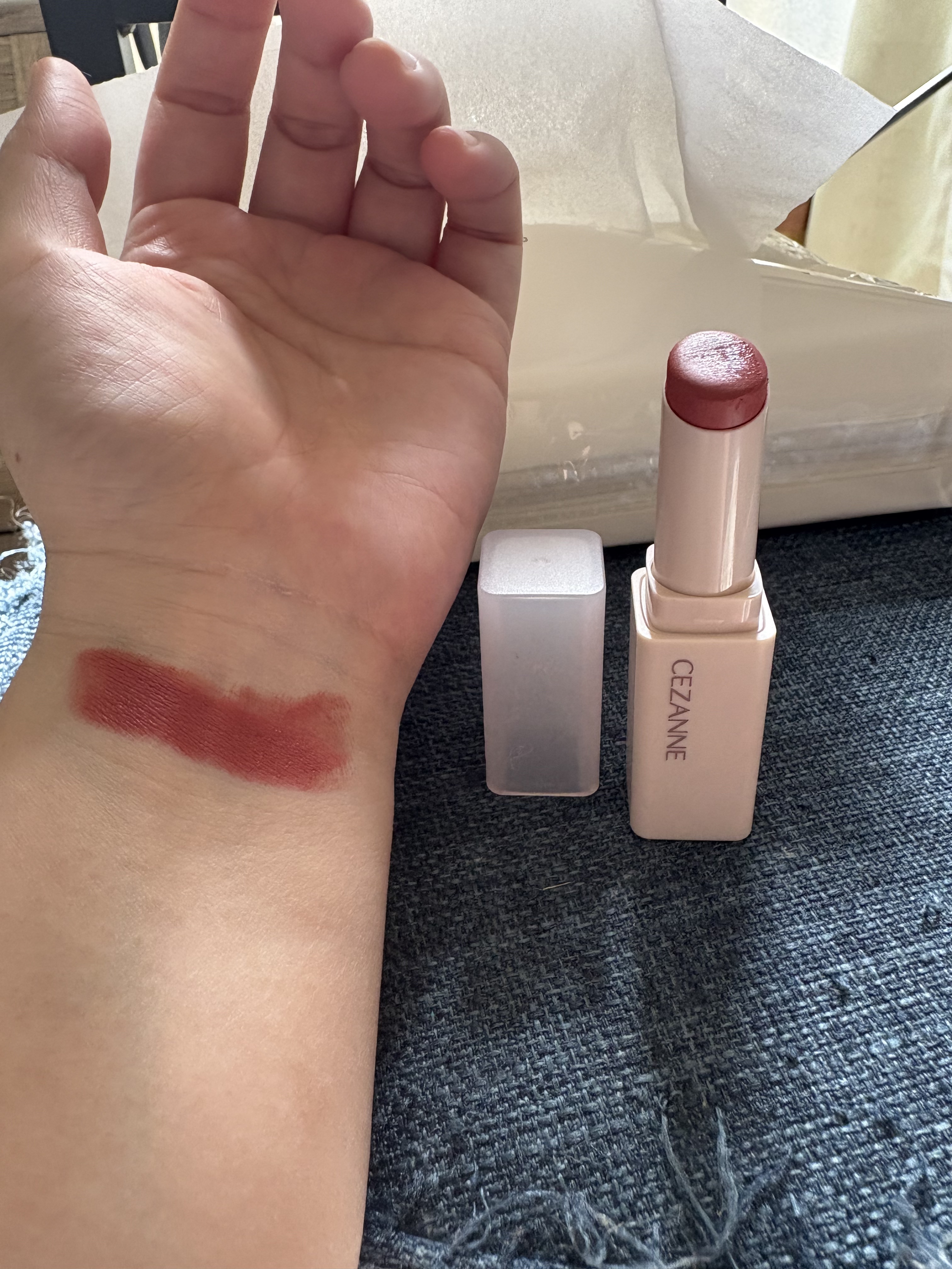 スフレアリップ/CEZANNE/口紅を使ったクチコミ（2枚目）