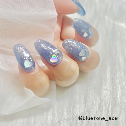 ⋆͛🦖⋆͛aomi on LIPS 「オリジナルフラッシュギラギラすぎないブルーのフラッシュ☺️💙ん..」(1枚目)