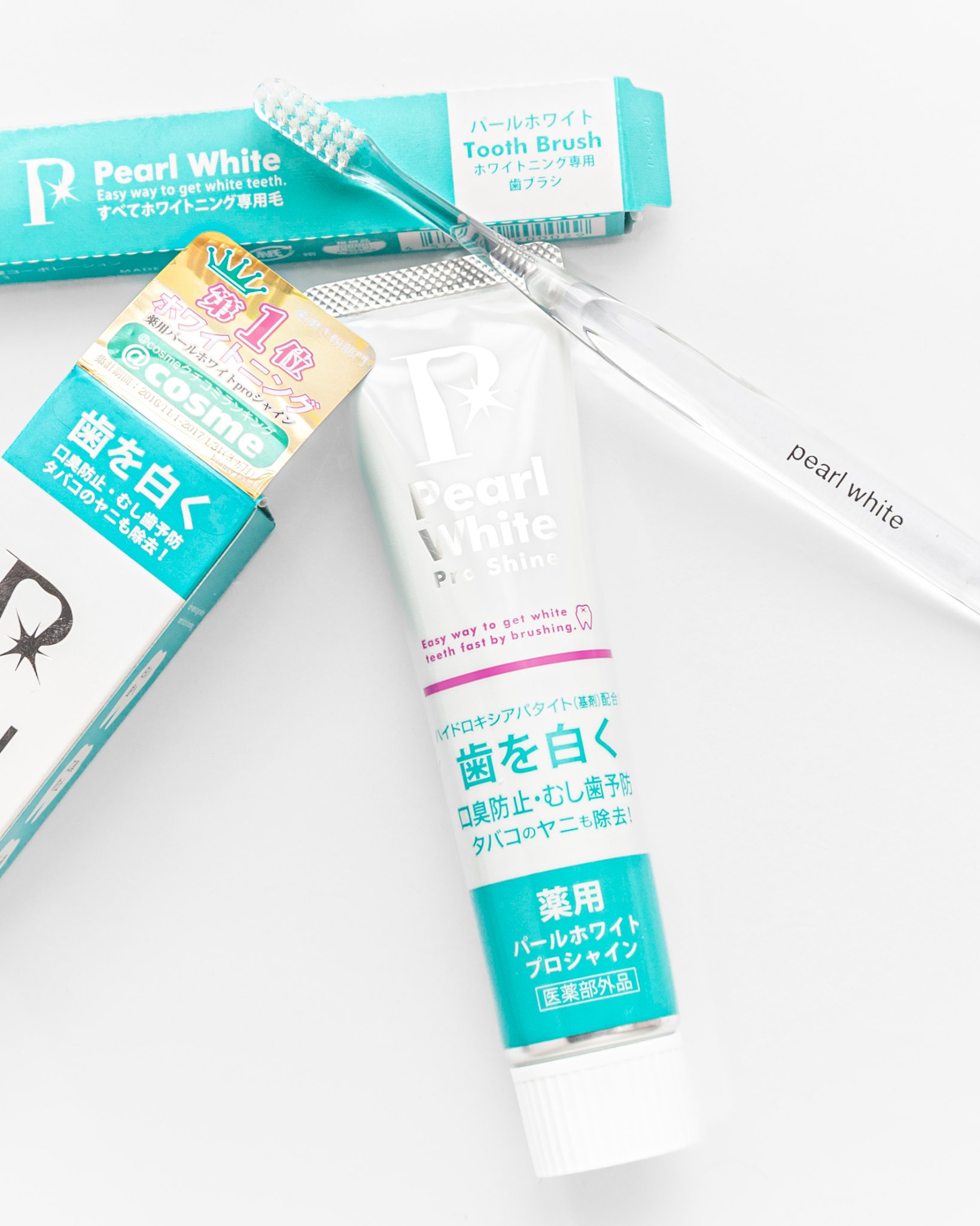 美健コーポレーション 薬用パールホワイトプロシャインのクチコミ「 
アットコスメでも人気の高い👑
ホワイトニング 歯磨き剤🦷
　
　
ここ最近はこれメインで使.....」（1枚目）