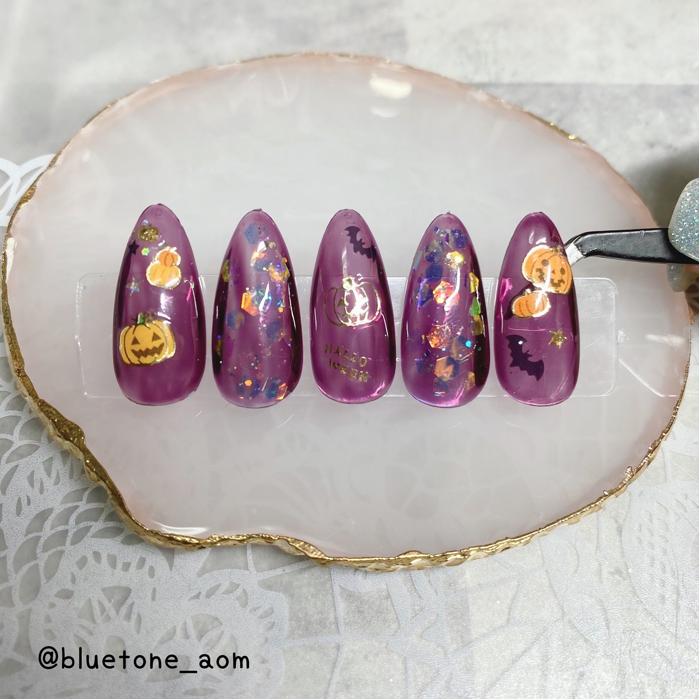 ネイルシール/セリア/ネイルシールを使ったクチコミ（3枚目）