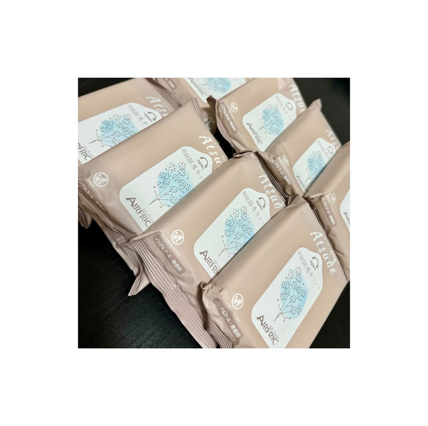 超超超厚手おしりふき 連続で取り出せる『ポップアップ式」/AIRFRIC/ティッシュを使ったクチコミ（1枚目）