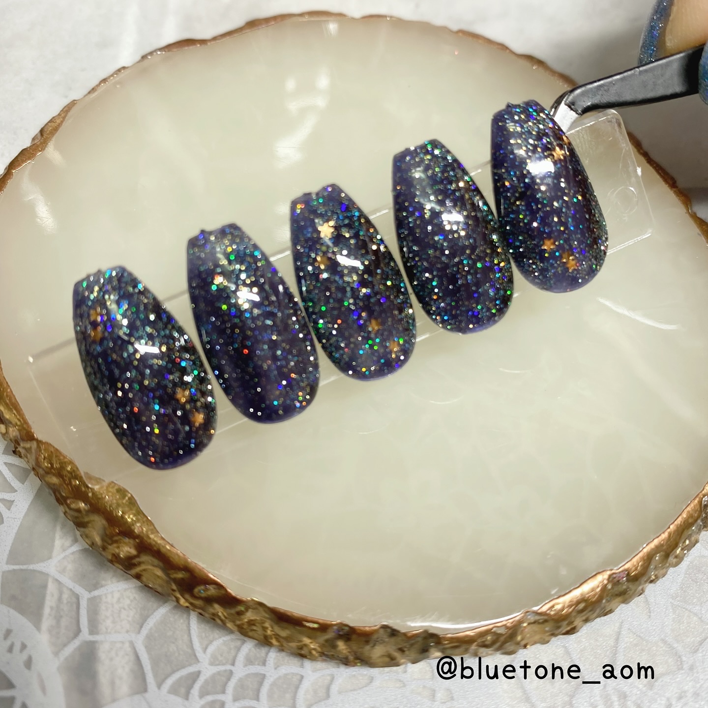 フラッシュパウダー/NAILTOWN/ネイル用品を使ったクチコミ（3枚目）